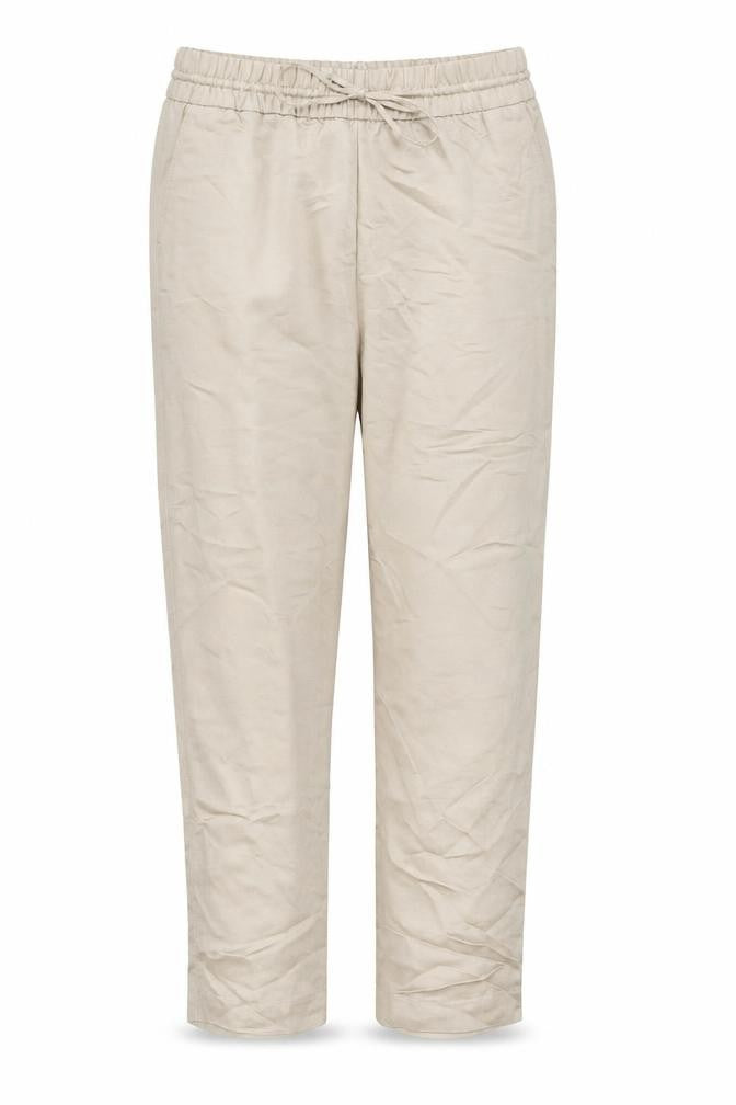 Front view of H&M Women’s Beige Capri Trousers, size S