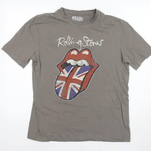 Rolling Stones Men's Grey T-Shirt M - Rock Graphic Tee