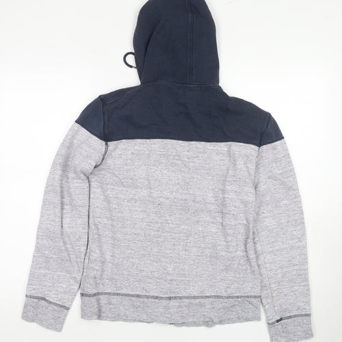 Jack & Jones Men's Blue Grey Full Zip Hoodie M