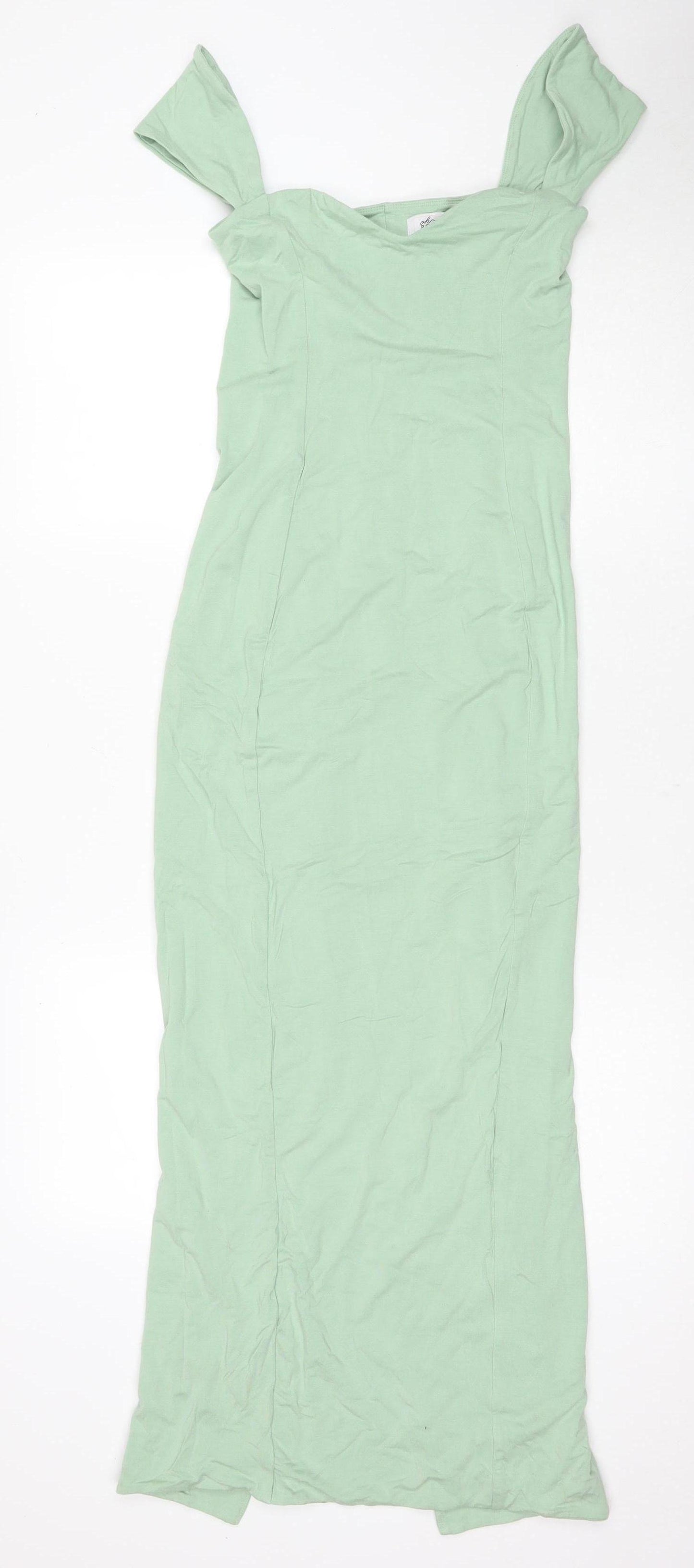 Polly Women's Long Green Strappy Dress, Size 12
