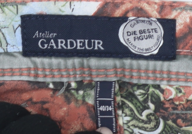 Atelier Gardeur Men's Grey Straight Jeans Size 40