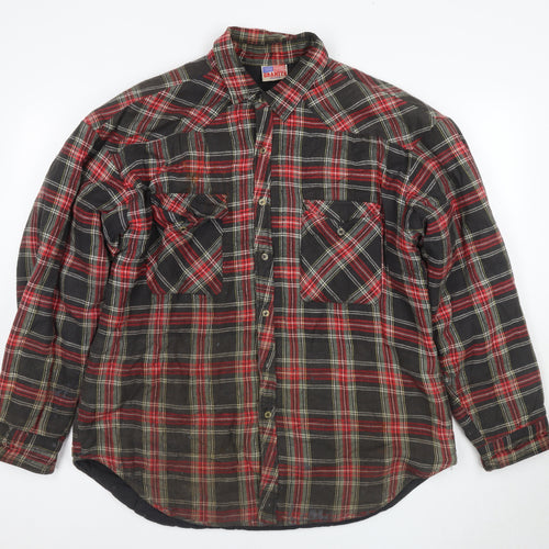 Granite Men's Multicoloured Plaid Flannel Jacket XL