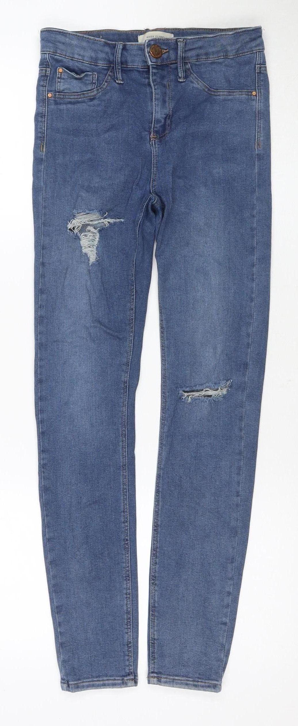 River Island Women's Blue Skinny Jeans Size 10