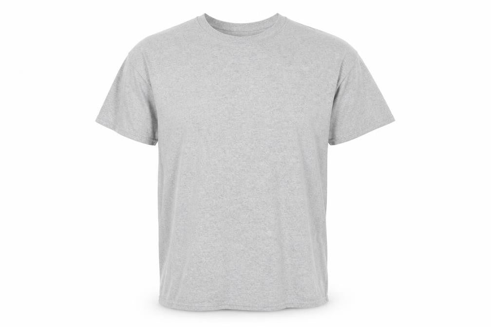 Front view of Star Wars Darth Vader Men's XL Grey Graphic T-Shirt