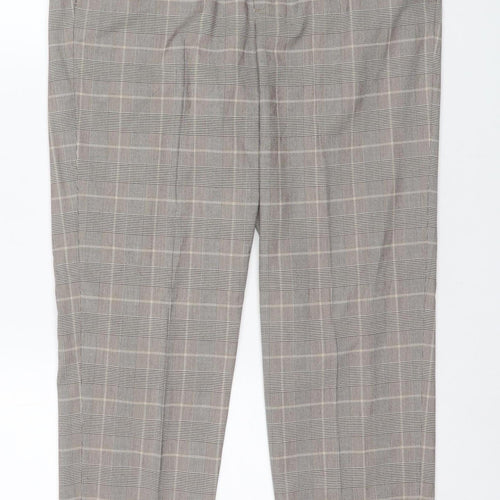 H&M Men's Multicoloured Check Slim Joggers M