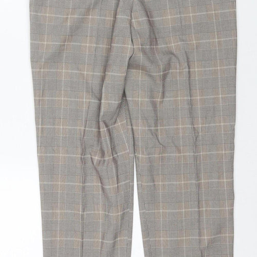H&M Men's Multicoloured Check Slim Joggers M