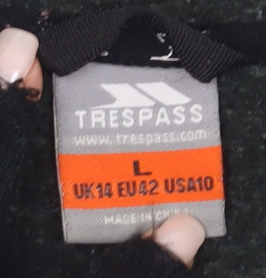 Trespass Women's Grey Jacket UK 14 Outdoor Hooded Casual