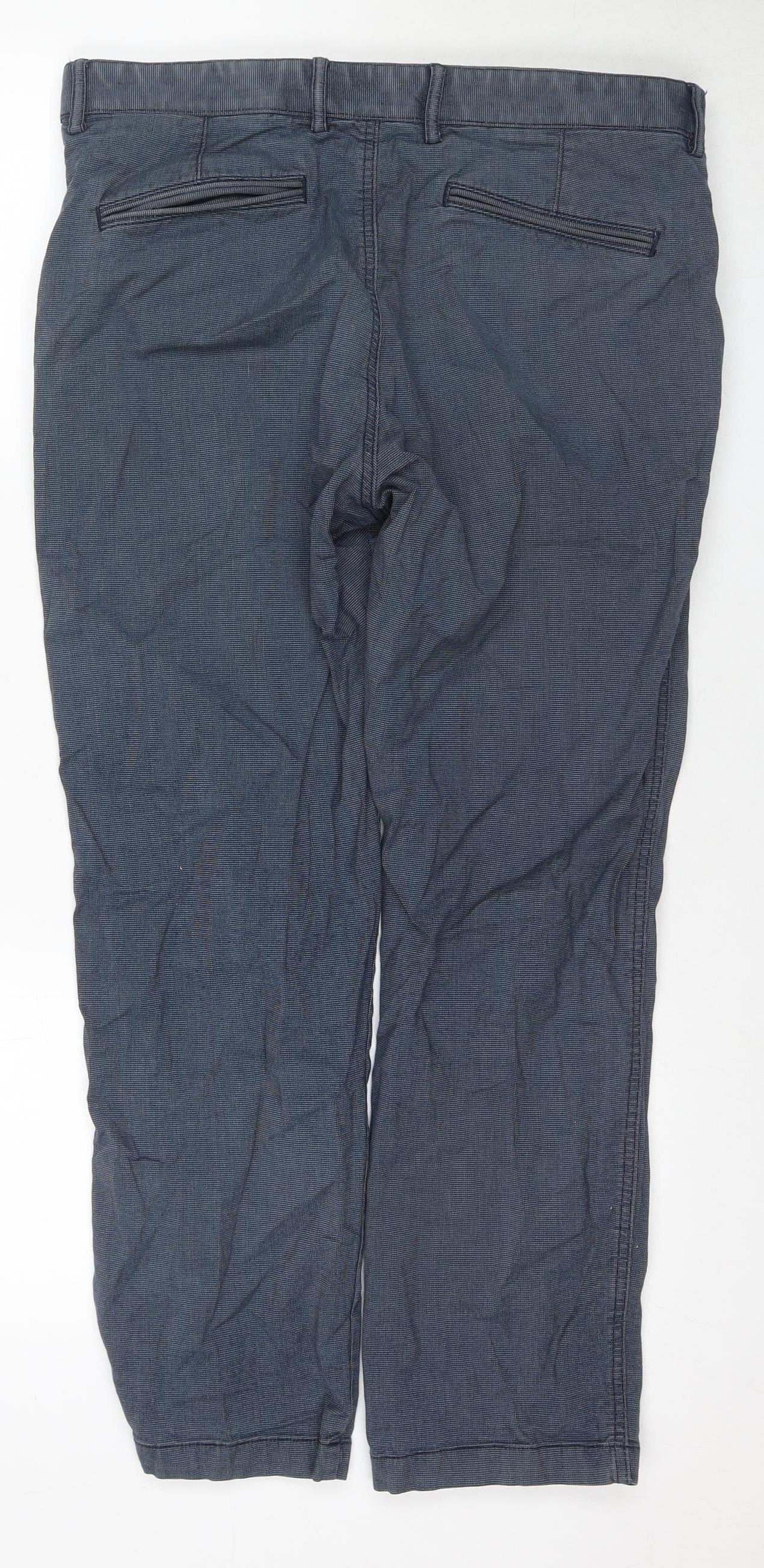 Marks and Spencer Men's Blue Chino Trousers L
