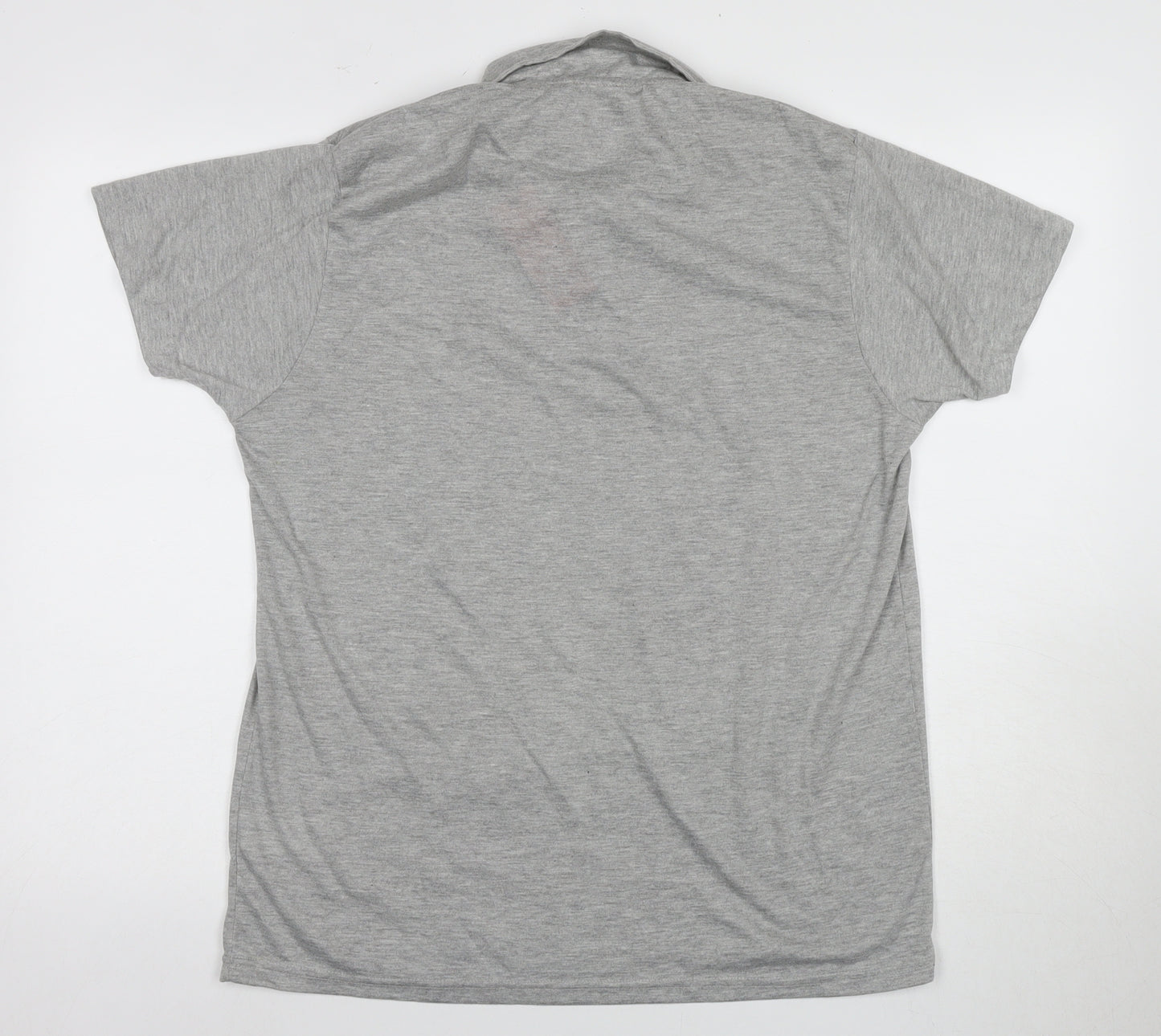 DFND Men's Grey Short Sleeve Polo XL