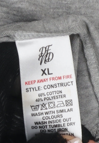 DFND Men's Grey Short Sleeve Polo XL