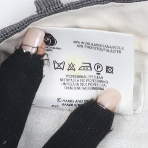 Marks and Spencer Men's Grey Wool Trousers Size M