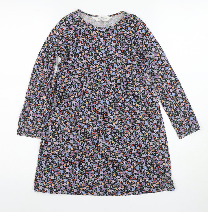 H&M Floral A-Line Girls Dress 6-8 Years