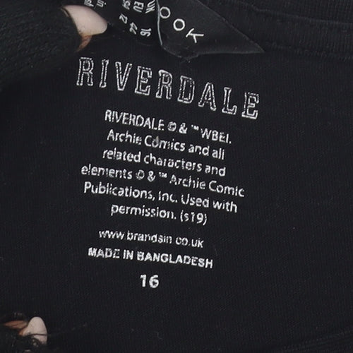 Riverdale Black T-Shirt Unisex Adults Size 16