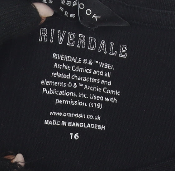 Riverdale Black T-Shirt Unisex Adults Size 16