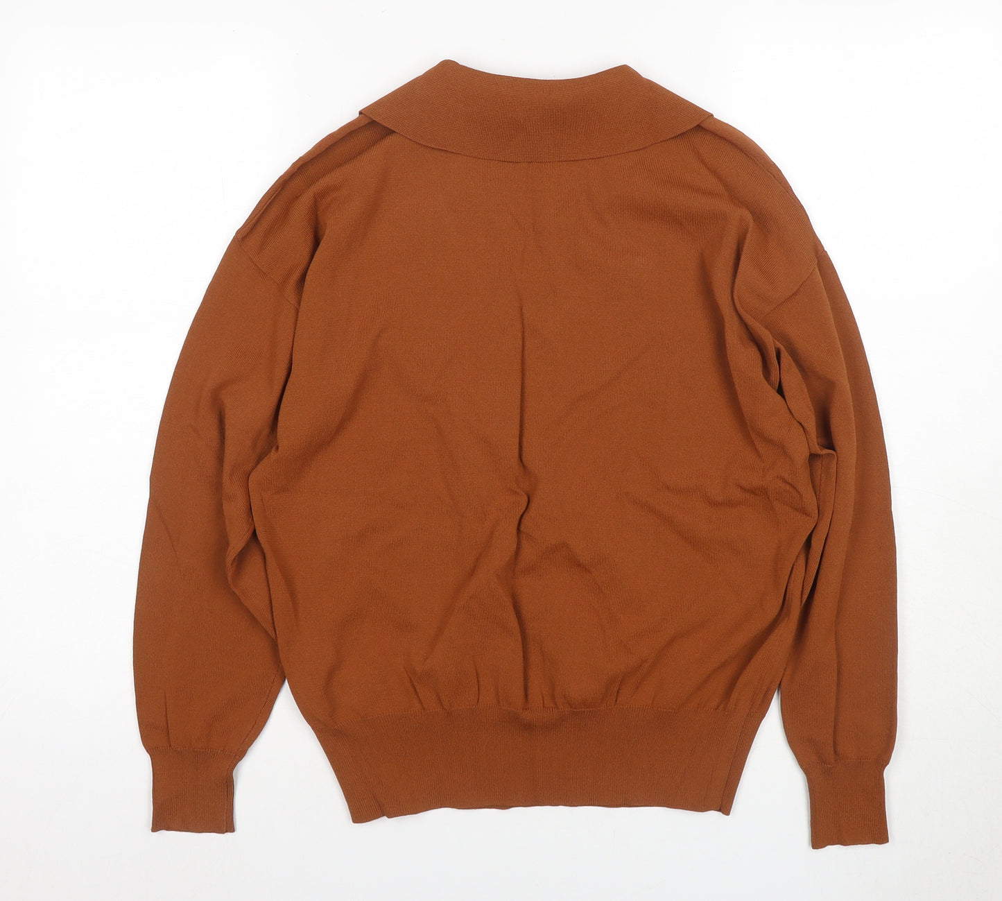 Next Women's Brown V-Neck Pullover Jumper M