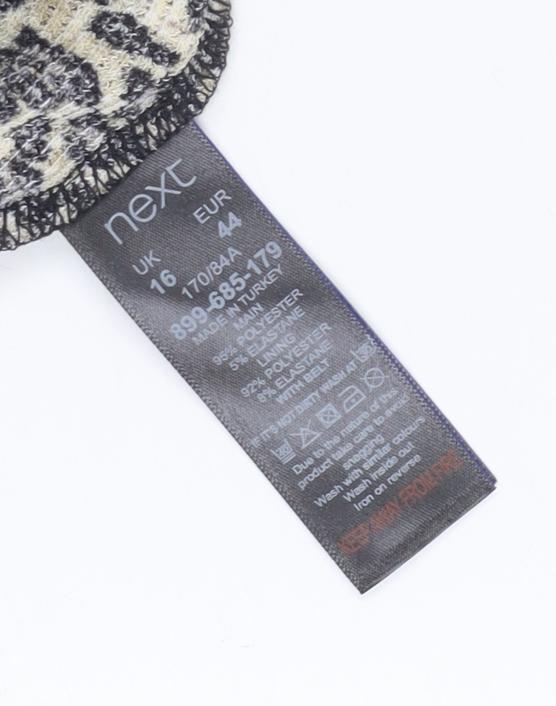 Next Women's Multicoloured Animal Print Skirt, Size 16