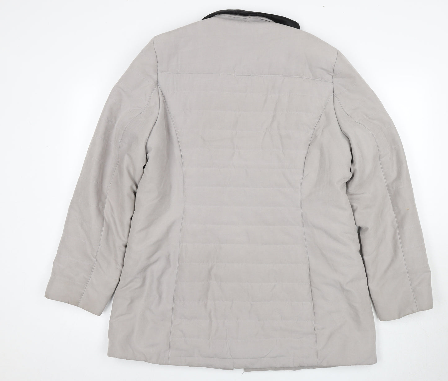 Roman Grey Women's Mid-Length Coat Size 14