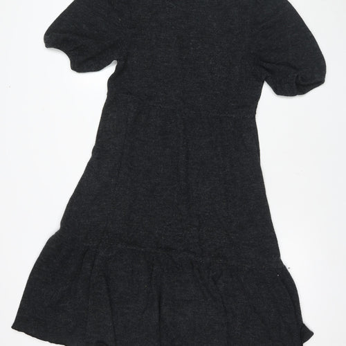 Brave Soul Women's Black Short Fit & Flare Dress S