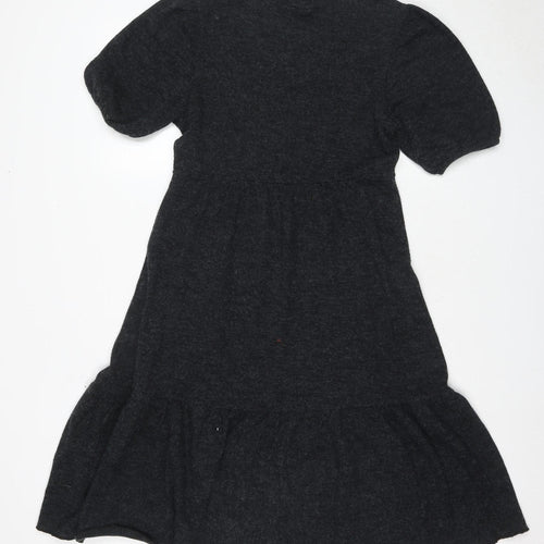 Brave Soul Women's Black Short Fit & Flare Dress S