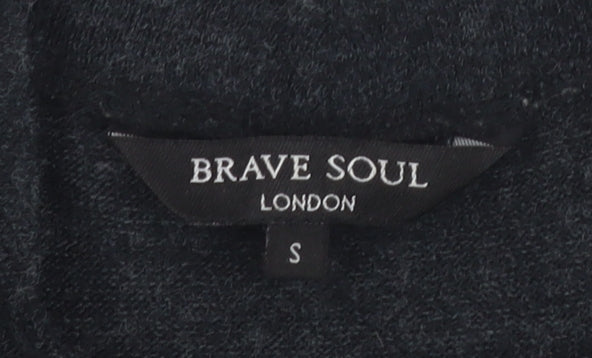 Brave Soul Women's Black Short Fit & Flare Dress S