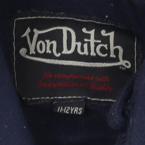 Von Dutch Blue Boys Pullover Hoodie 12-13 Years