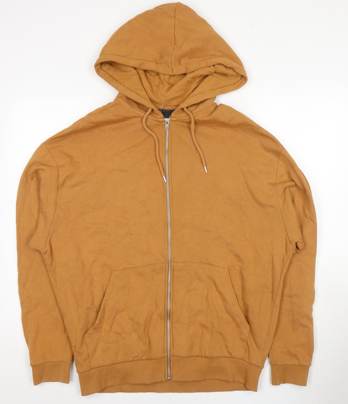 ASOS Men's Brown Full Zip Hoodie Size M