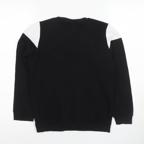 Marvel Boys Black XS Pullover Sweatshirt with Logo Accent