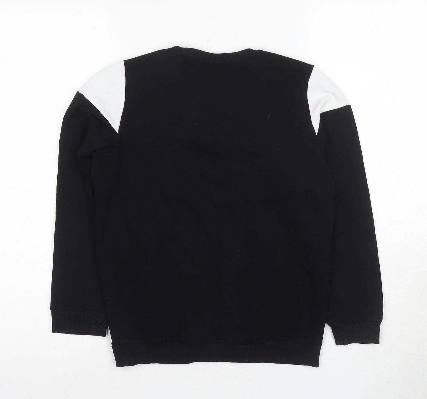 Marvel Boys Black XS Pullover Sweatshirt with Logo Accent
