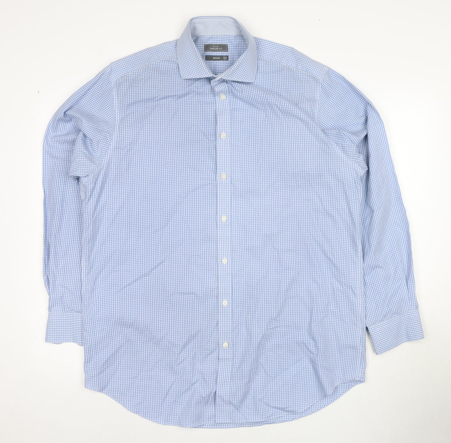 John Lewis Men's Blue Check Regular Fit Shirt