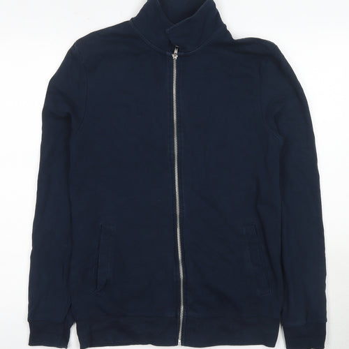 ASOS DESIGN Men's Blue Full Zip Sweatshirt M