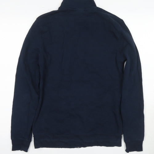 ASOS DESIGN Men's Blue Full Zip Sweatshirt M