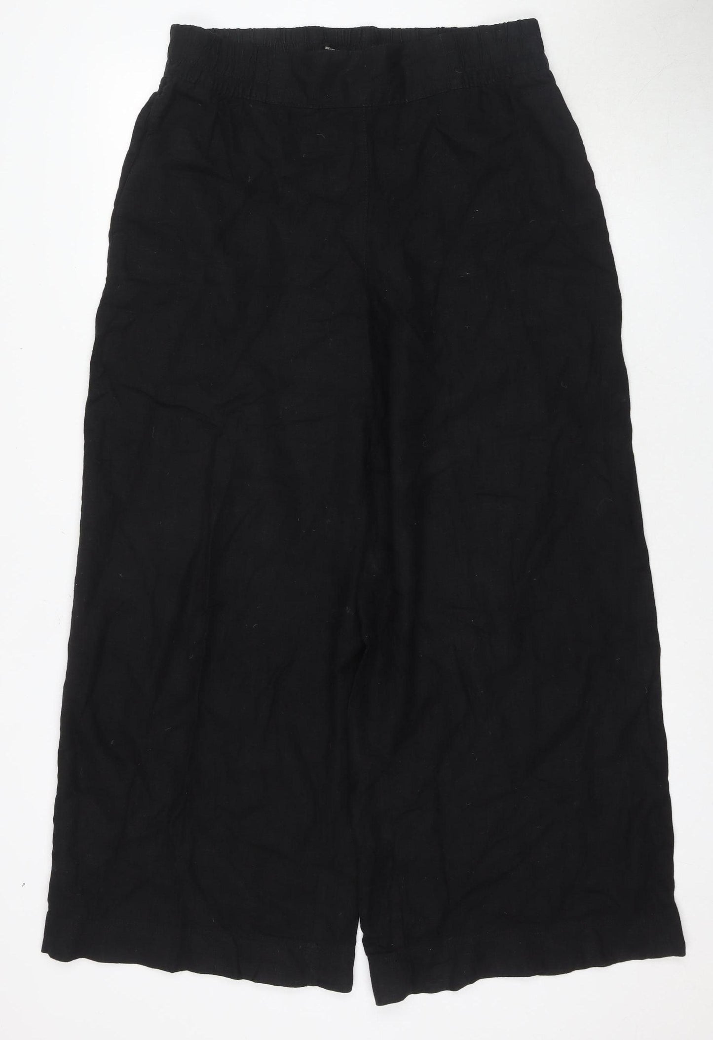 Next Women's Black Cropped Trousers, Size 14, Casual