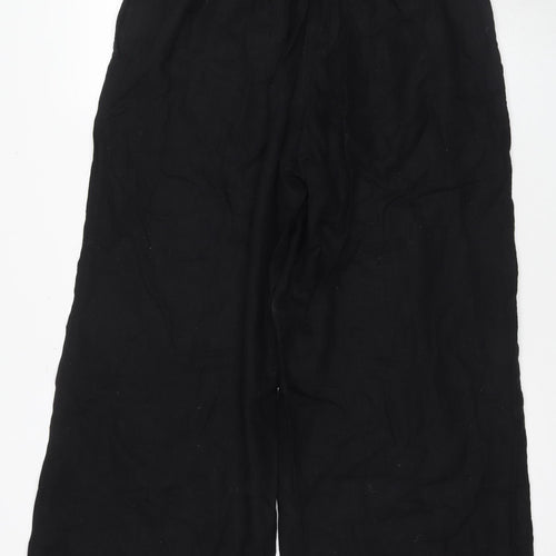 Next Women's Black Cropped Trousers, Size 14, Casual