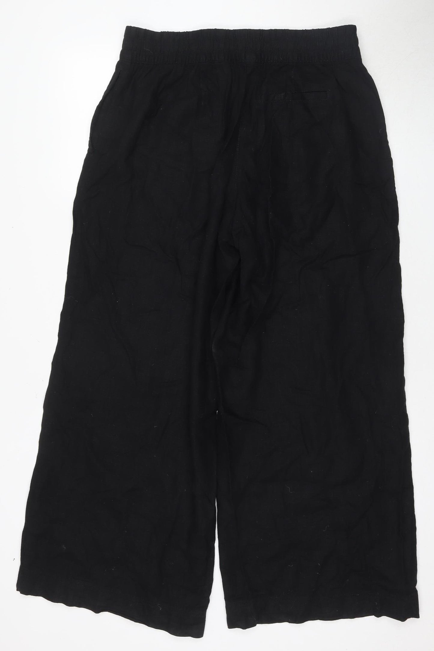 Next Women's Black Cropped Trousers, Size 14, Casual