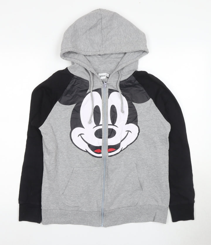 Disney Women’s Grey Full Zip Hoodie Size 12