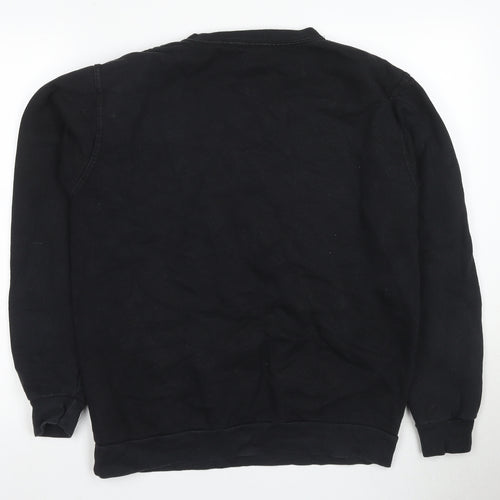 Stars & Stripes Black Unisex L Pullover Sweatshirt