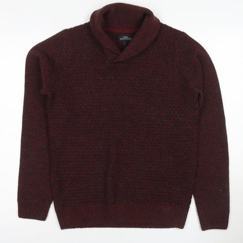 Next Men's Red Roll Neck Pullover Jumper Size S