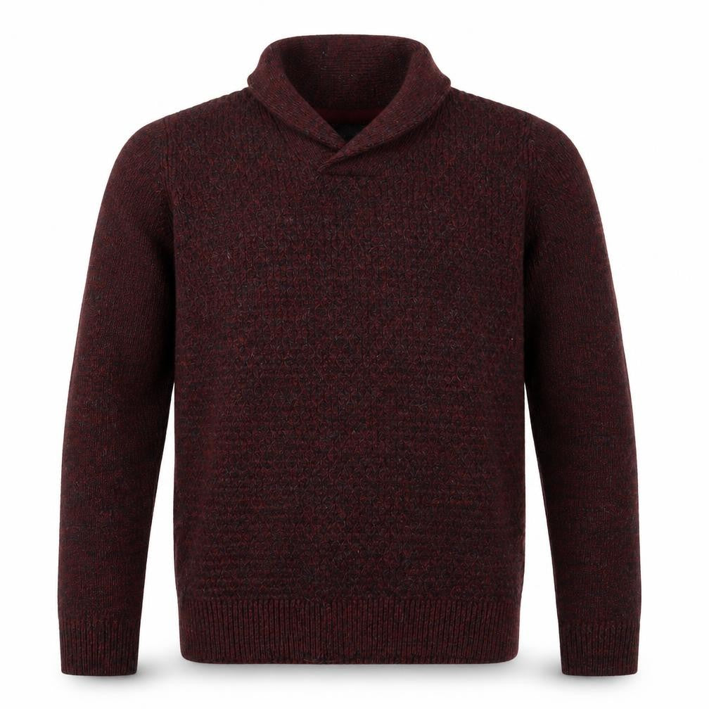 Front view of Next Men's Red Roll Neck jumper, size S