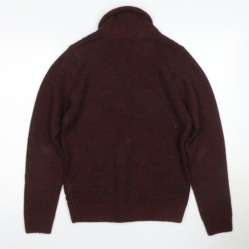 Next Men's Red Roll Neck Pullover Jumper Size S