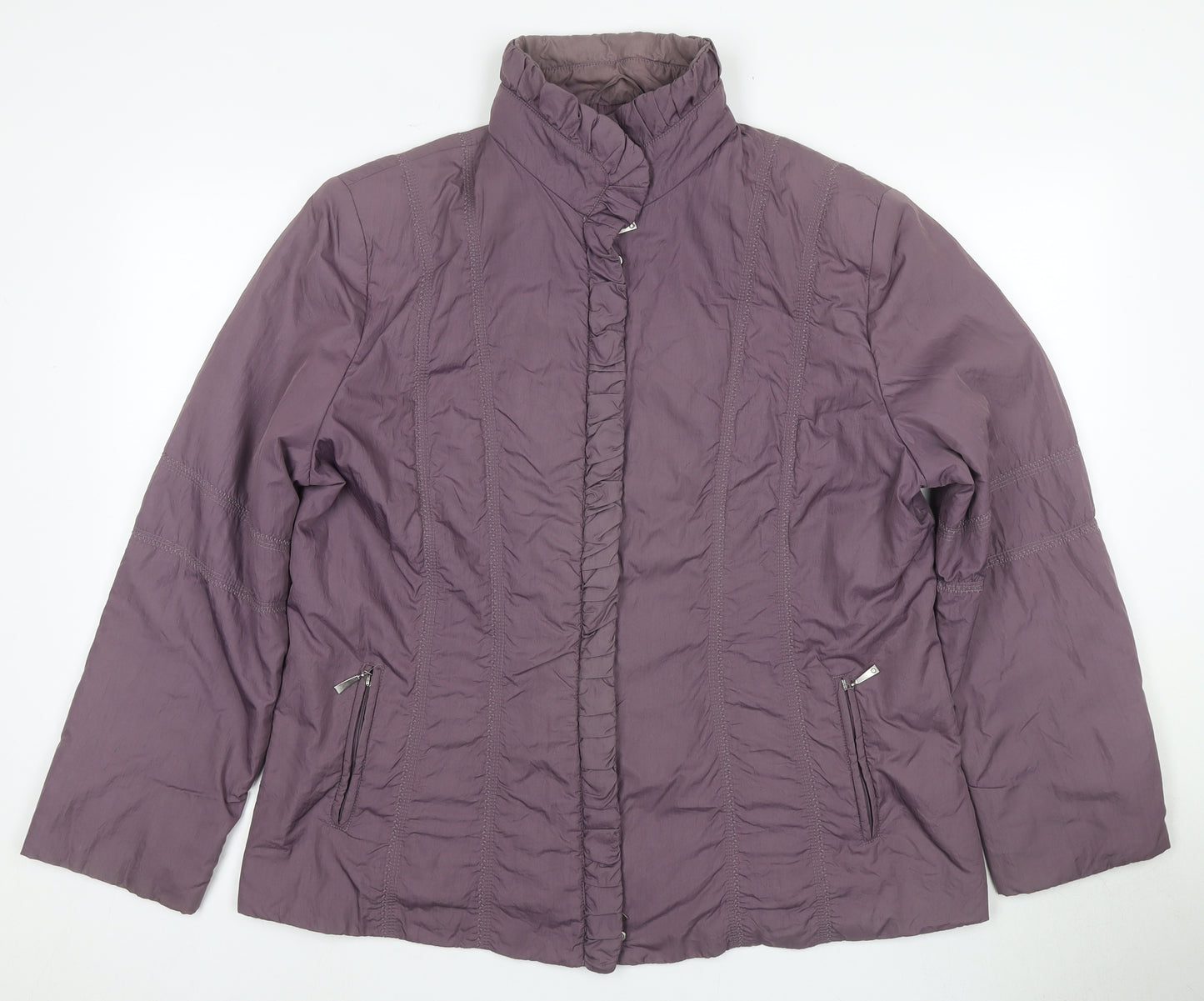 Gerry Weber Women's Purple Quilted Jacket Size 12