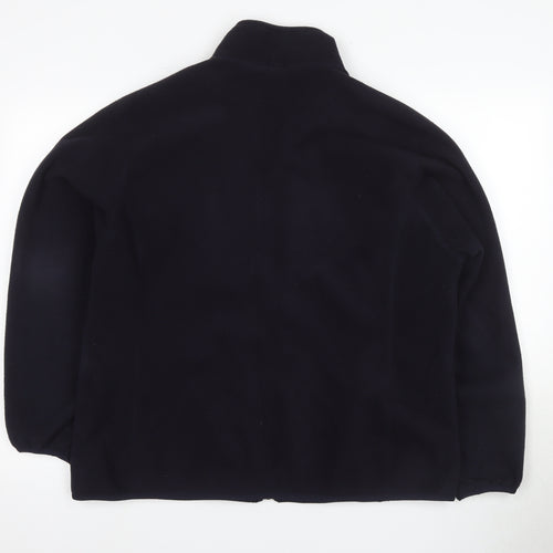 Lands' End Women's Navy Blue Fleece Jacket XL