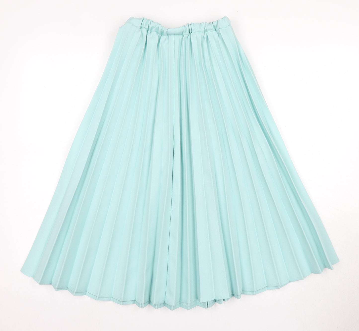 Damart Women's Blue Pleated Midi Skirt Size 10