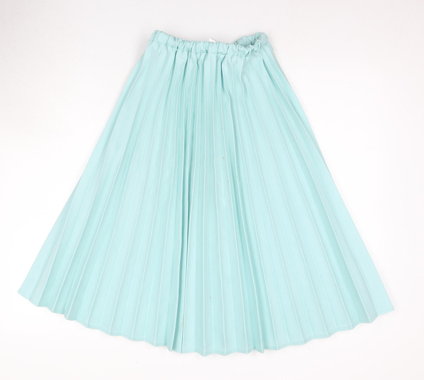 Damart Women's Blue Pleated Midi Skirt Size 10