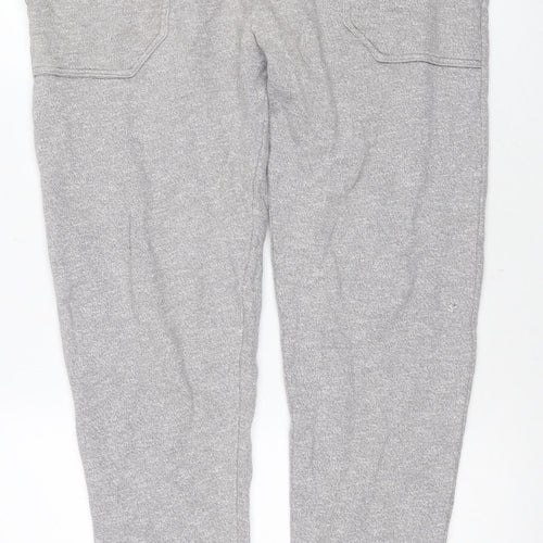 Jack Wills Men's Grey Joggers - Medium, Elastic Waist