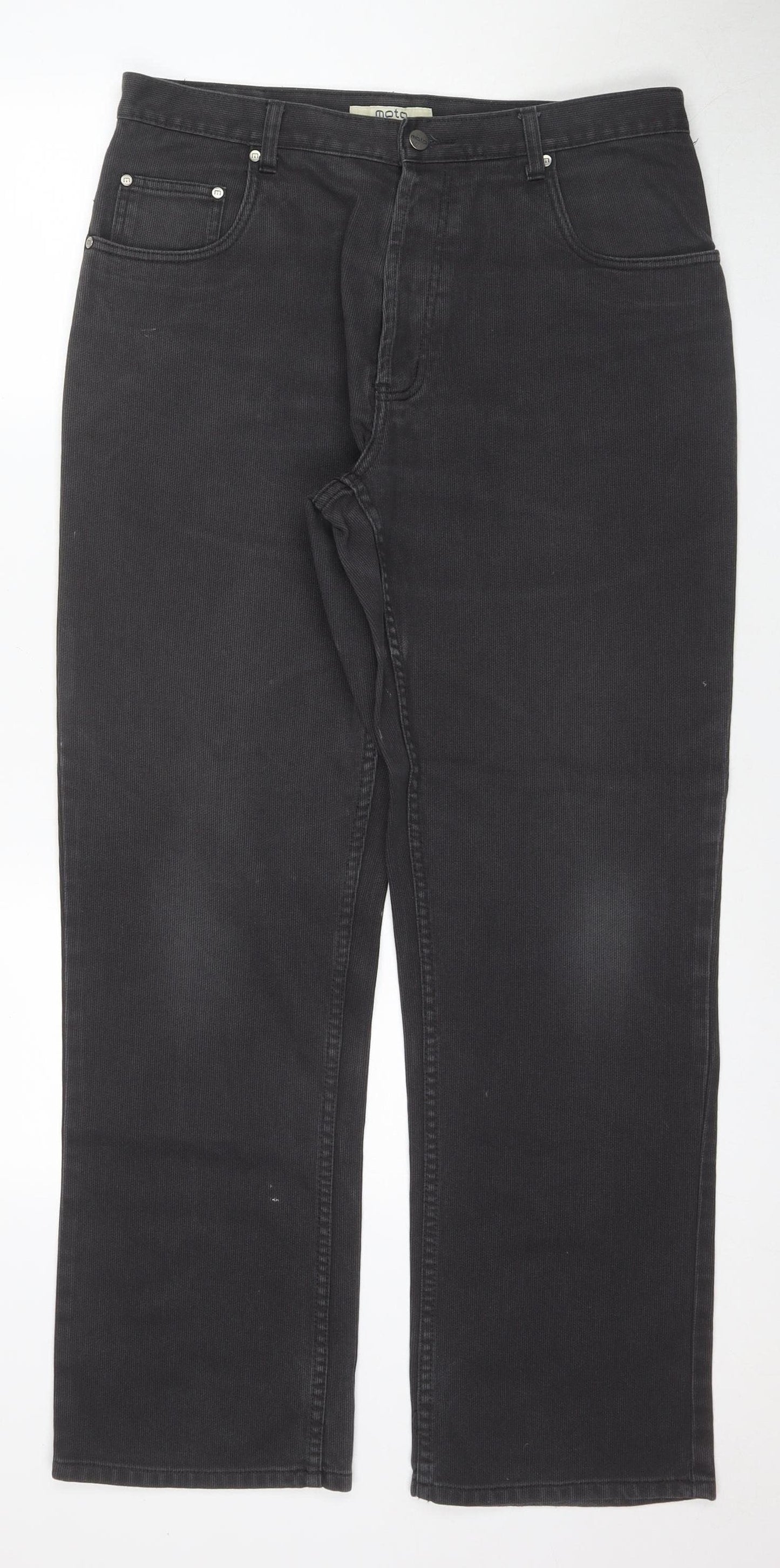 MOTO Men's Grey Straight Leg Jeans Size 36R