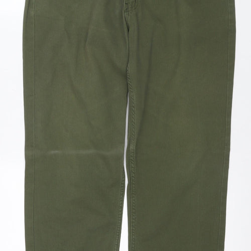 Universal Jeanswear Men's Green Straight Jeans 36W 31L