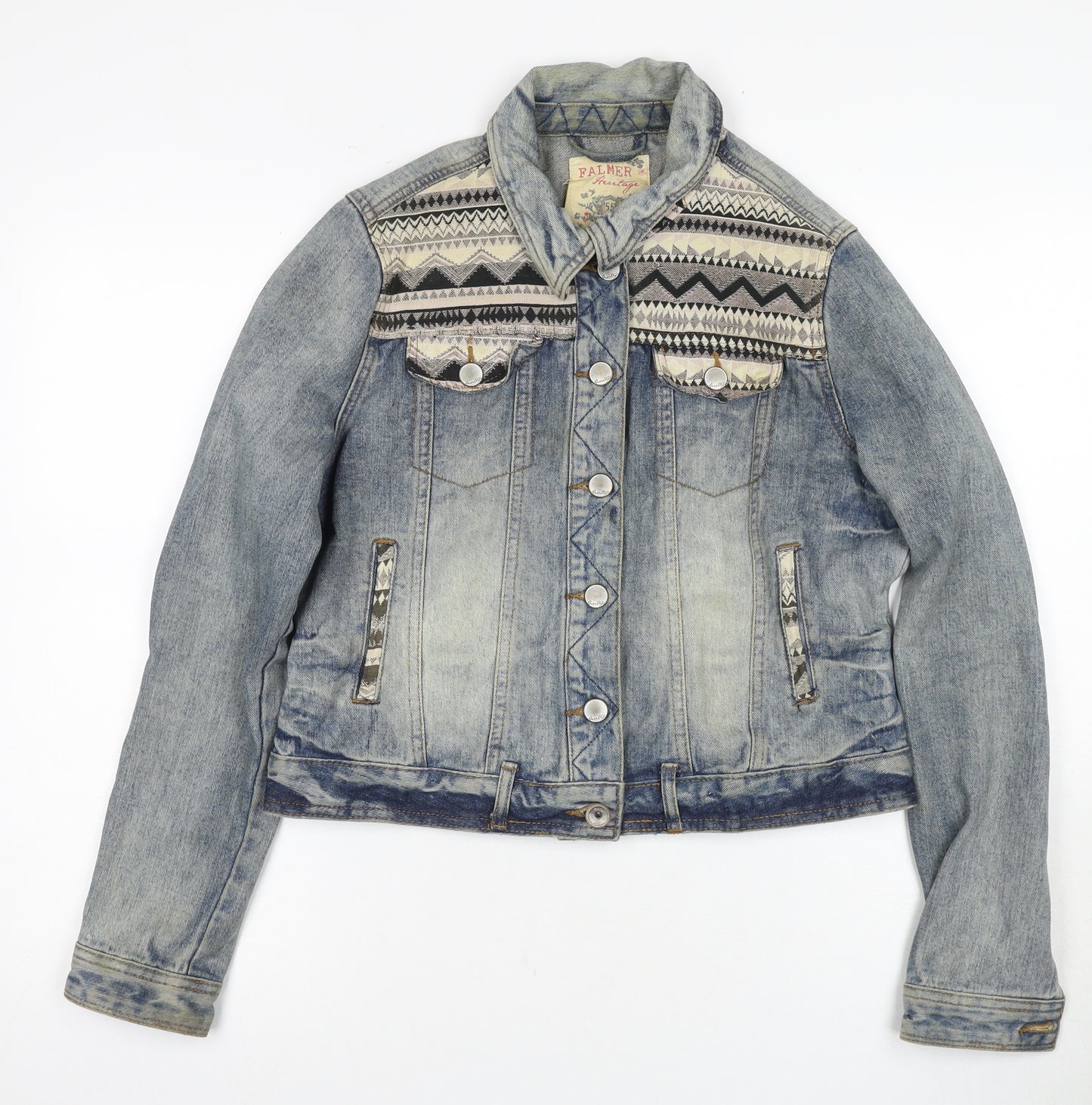 Falmer Heritage Women's Blue Denim Jacket Size 14
