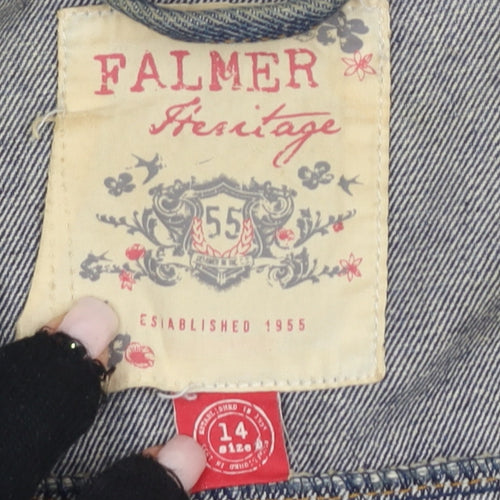 Falmer Heritage Women's Blue Denim Jacket Size 14