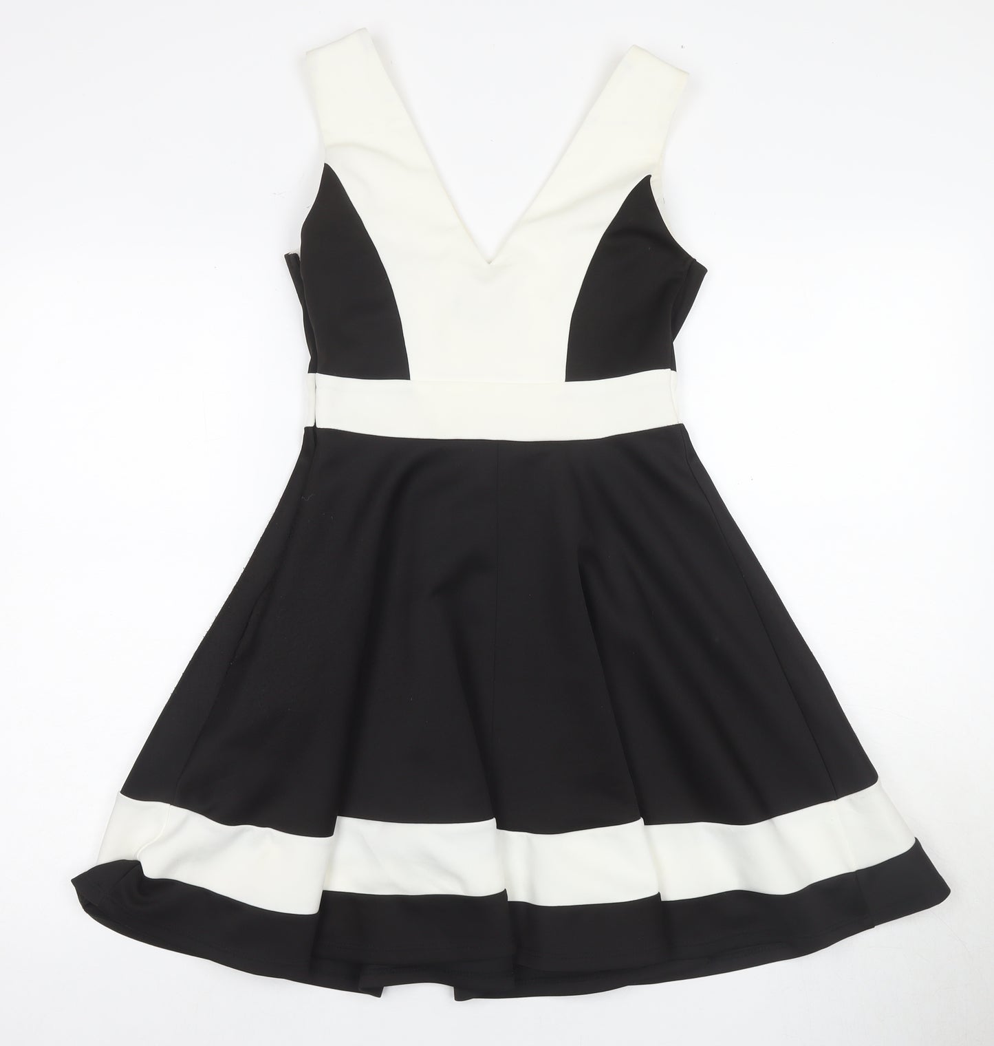 Lipsy Women's Black Fit & Flare Dress Size 8