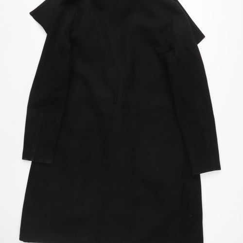 Jacqueline de Yong Women's Black Long Overcoat M